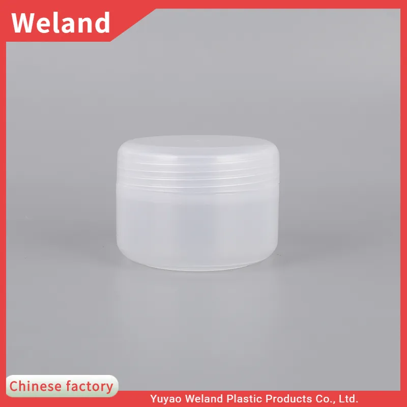 Cosmetic Jar Small Cream Container with Plastic Lid PS Round Bottom Cream Box
