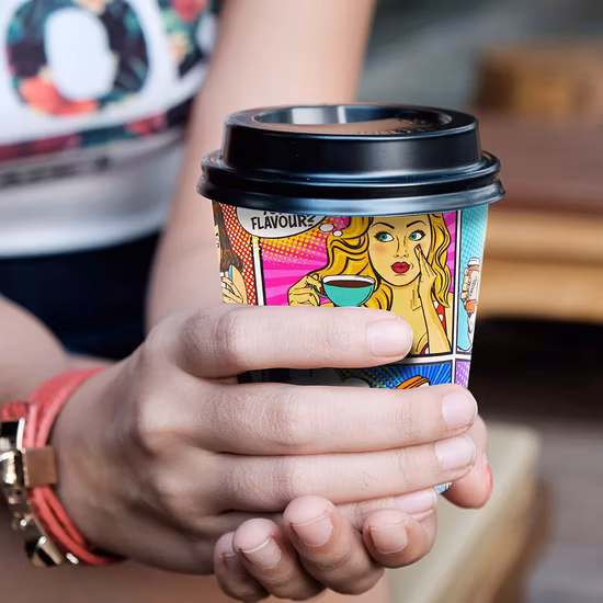 Paper Cup Coffee 4 Oz Wax Paper Cup Paper Cup Seal Single or Double Ripple Wall Hot Coffee Paper Cups with Logo Compostable Biodegradable Packaging Eco Friendly