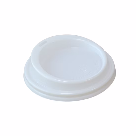 Take Away Single Use Hot Drink Disposable Coffee Cups Plastic PP/PS Cover Paper Cup Lid