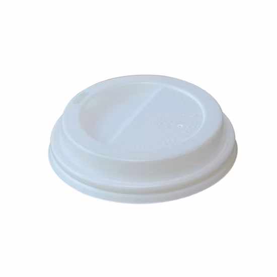 Take Away Single Use Hot Drink Disposable Coffee Cups Plastic PP/PS Cover Paper Cup Lid