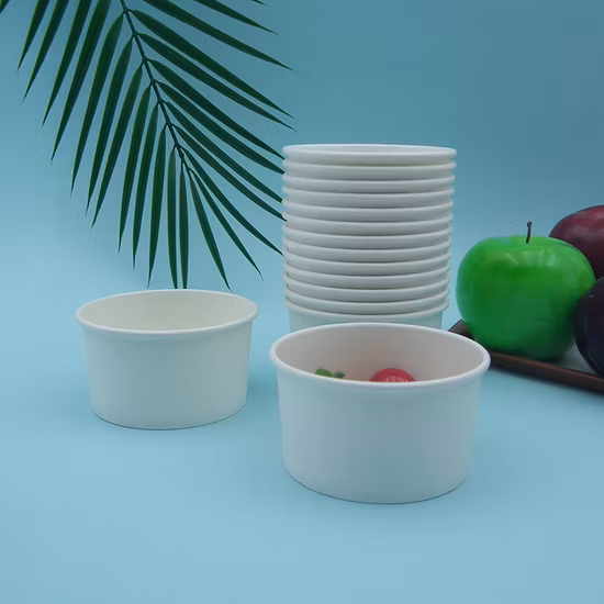 Kraft Paper Bowl Disposable Paper Cup for Hot Soup or Ice Cream Bowl
